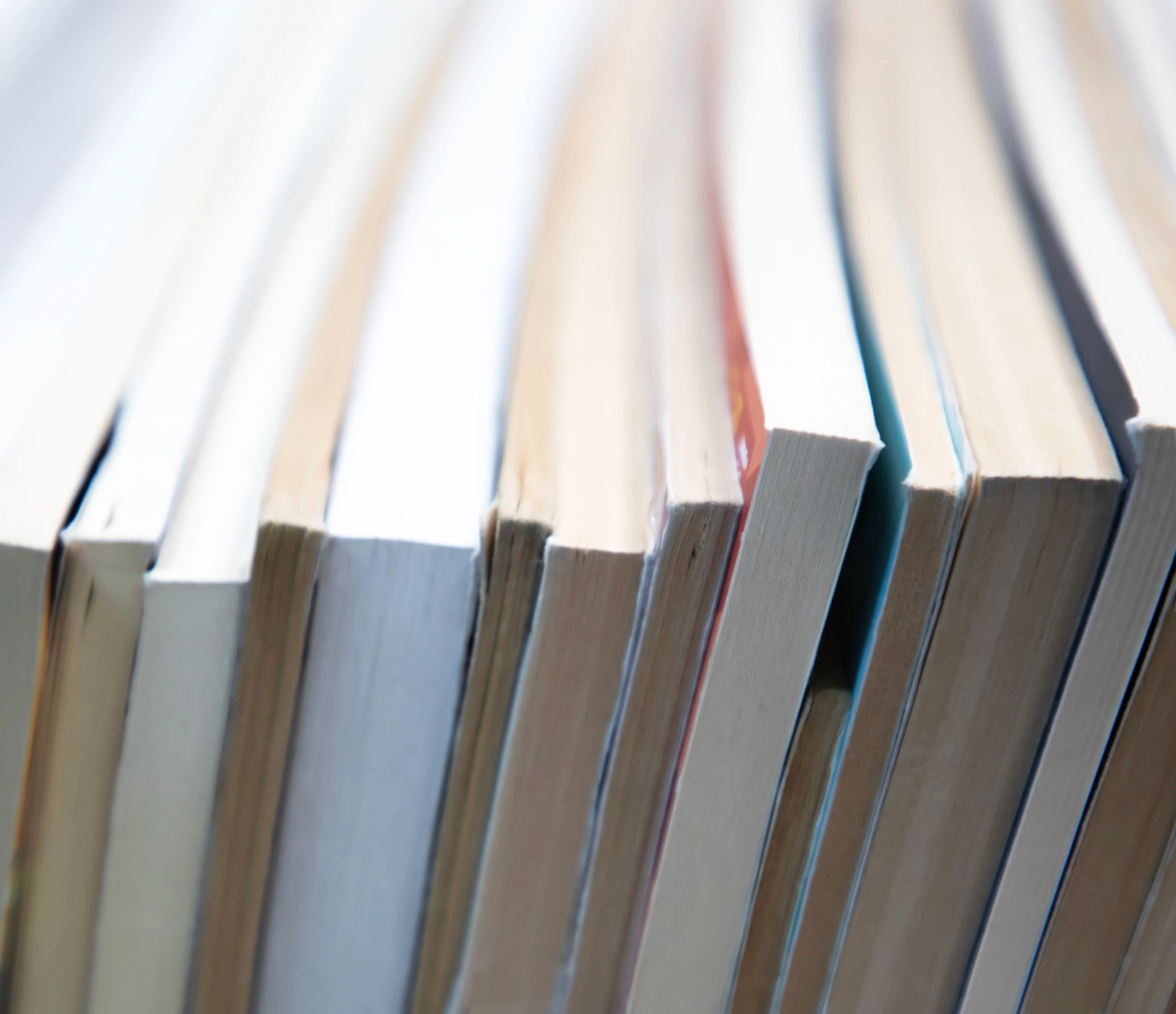 Stack of books representing biography titles