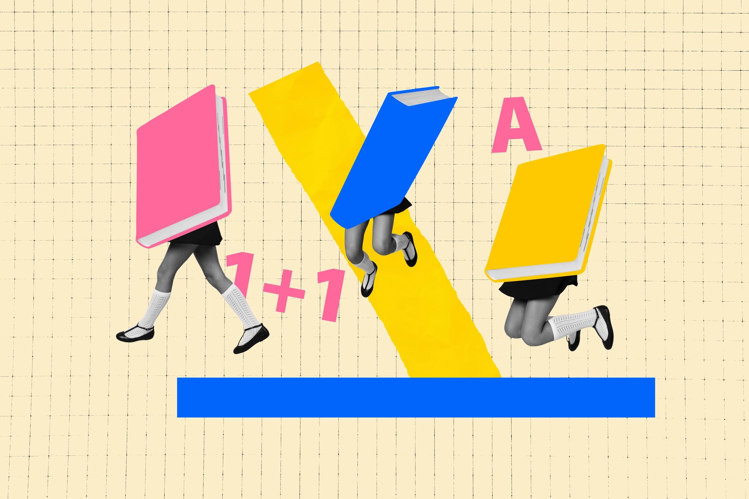 Creative book-themed artwork for young readers