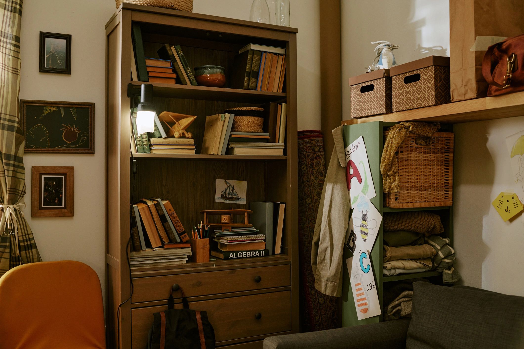 Study corner with books representing health and wellness learning